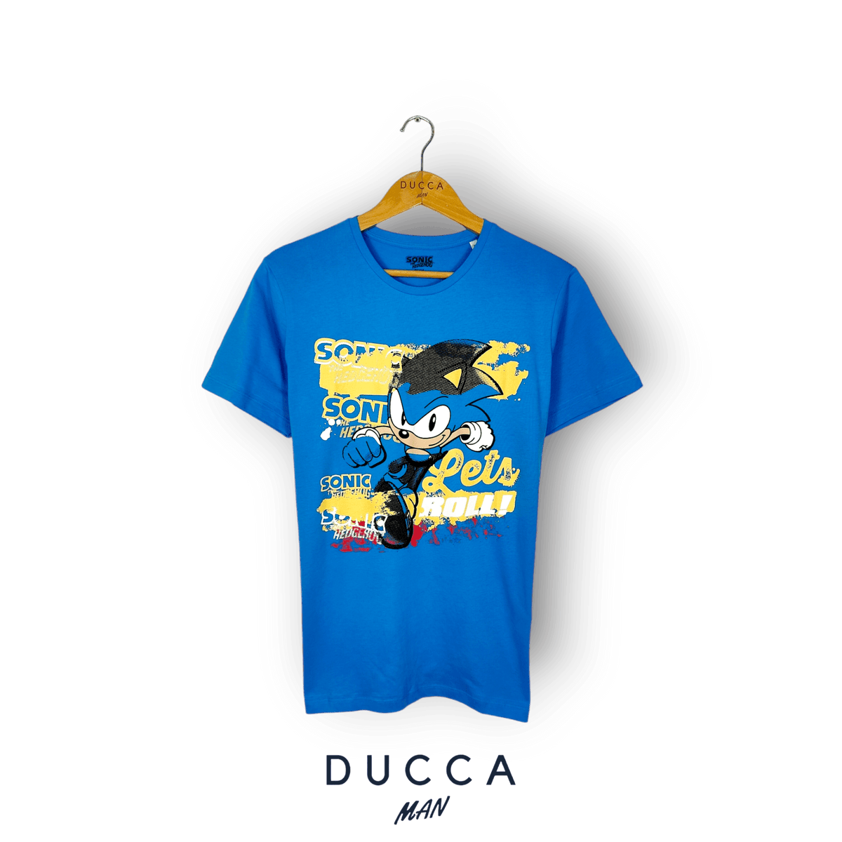 Camiseta Sonic Let's Roll - DUCCA Camisetas de Manga Corta S DUCCA