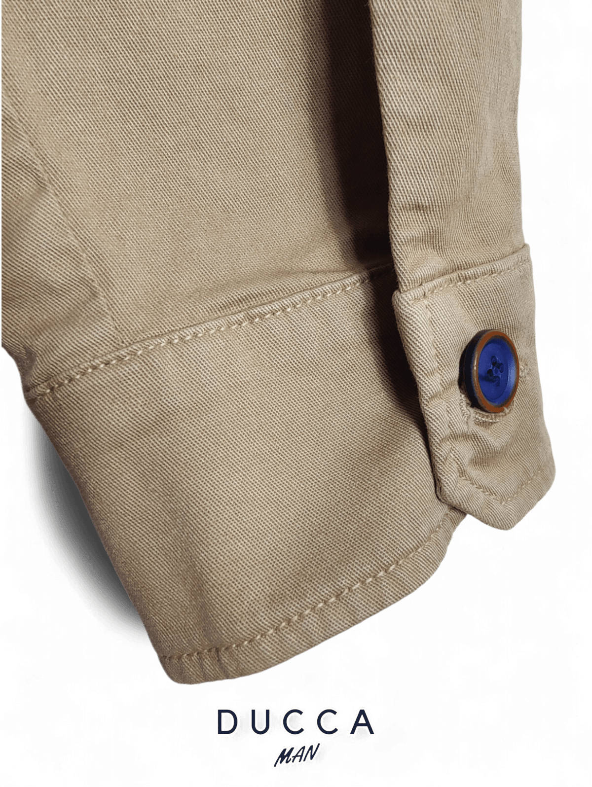 Sobrecamisa Cuatro Cierres Beige - DUCCA Sobrecamisas Hombre M DUCCA