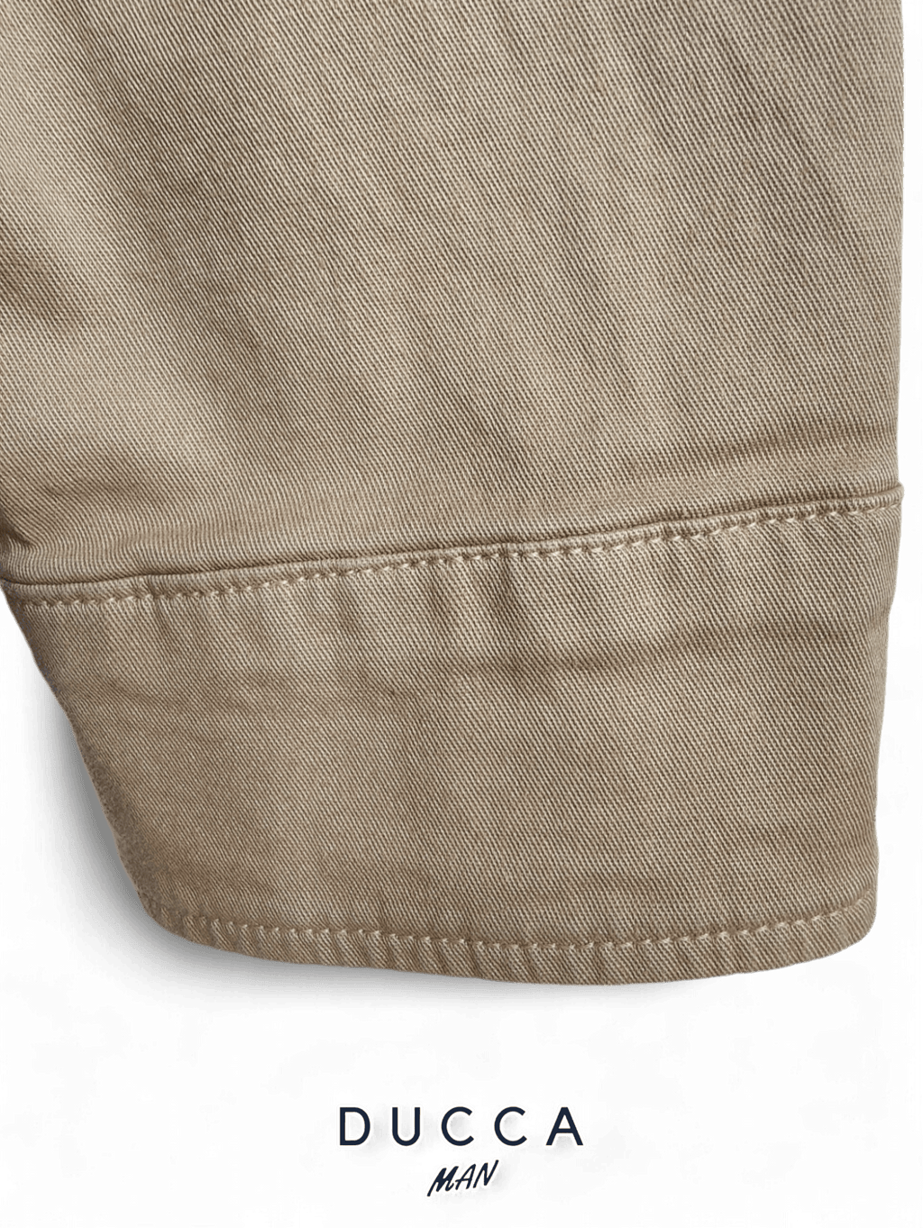 Sobrecamisa Cuatro Cierres Beige - DUCCA Sobrecamisas Hombre M DUCCA