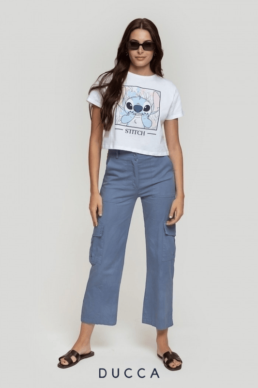 Camiseta Stitch Cropped - DUCCA