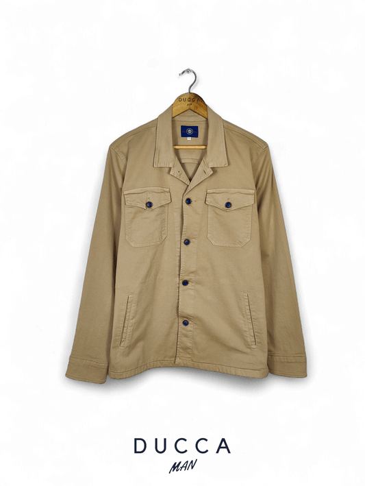 Sobrecamisa Cuatro Cierres Beige