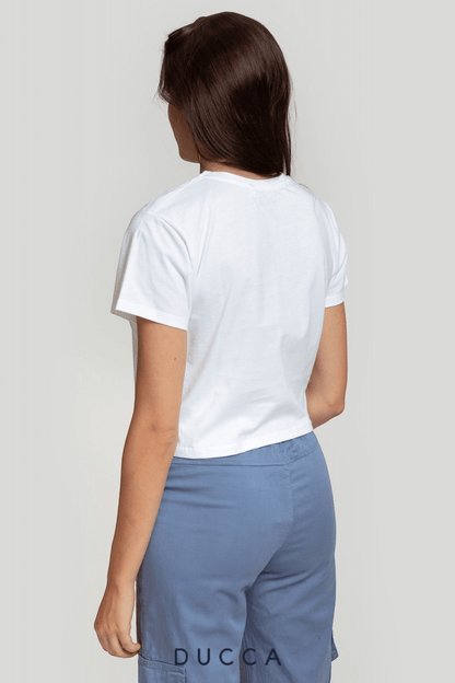 Camiseta Stitch Cropped - DUCCA