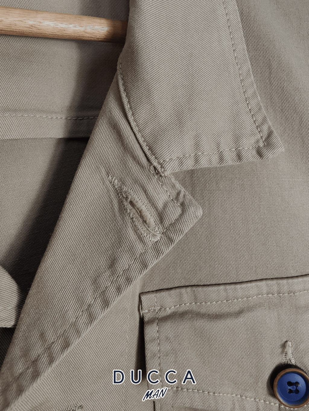 Sobrecamisa Cuatro Cierres Beige - DUCCA Sobrecamisas Hombre M DUCCA