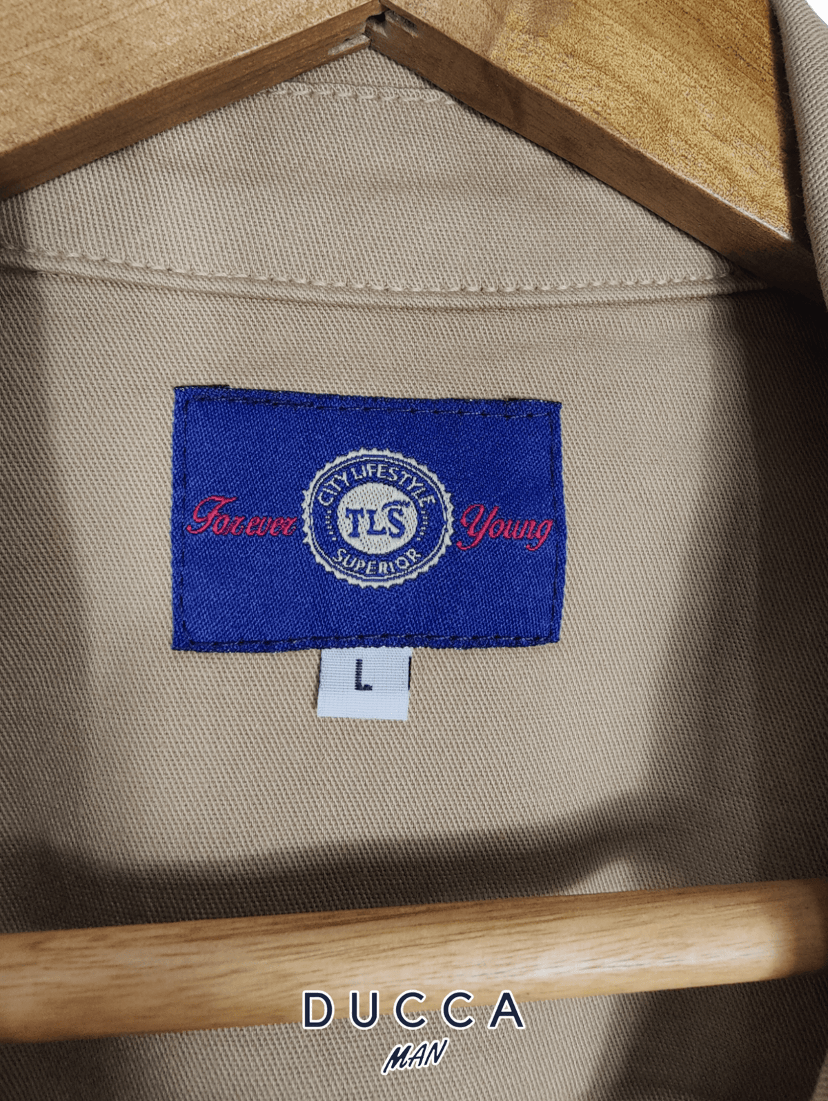 Sobrecamisa Cuatro Cierres Beige - DUCCA Sobrecamisas Hombre M DUCCA