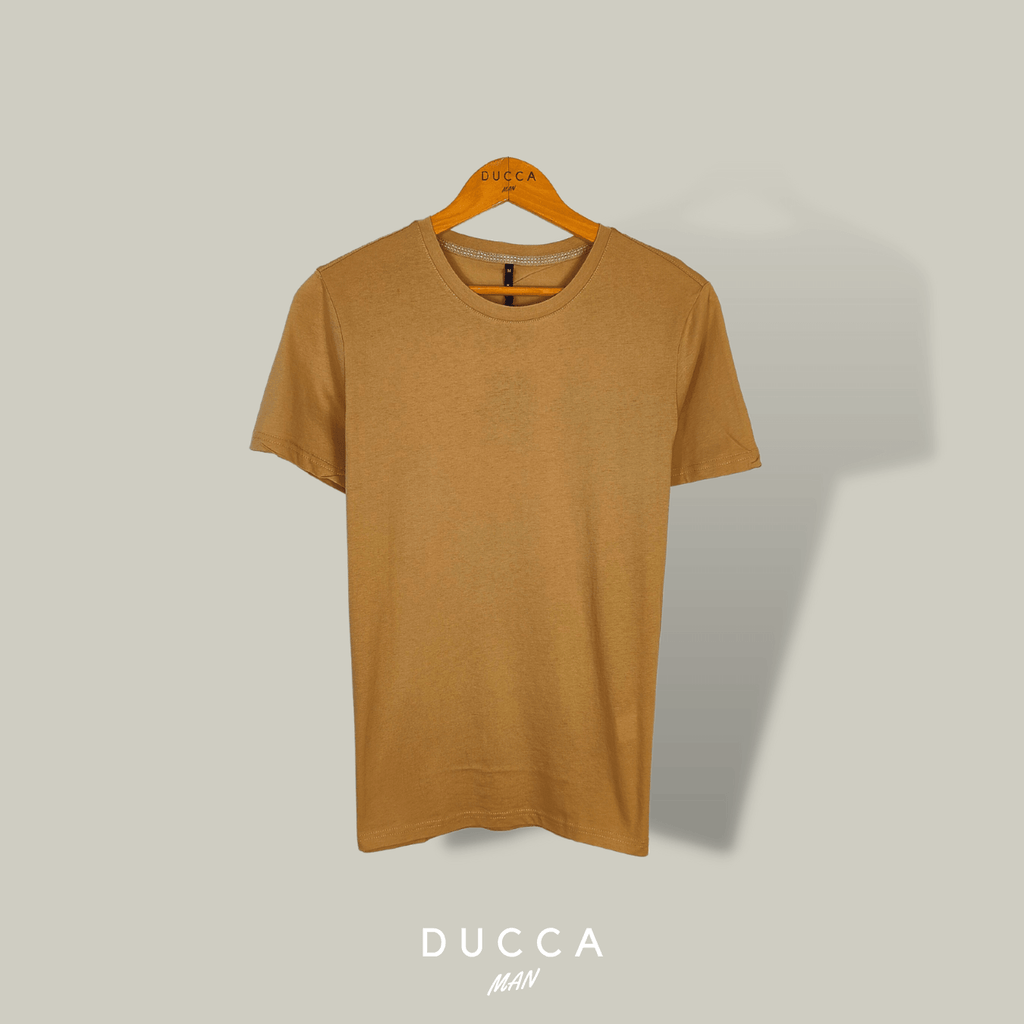 Camiseta Baker´s Básica de Algodón - DUCCA Camisetas Hombre Beige / S DUCCA