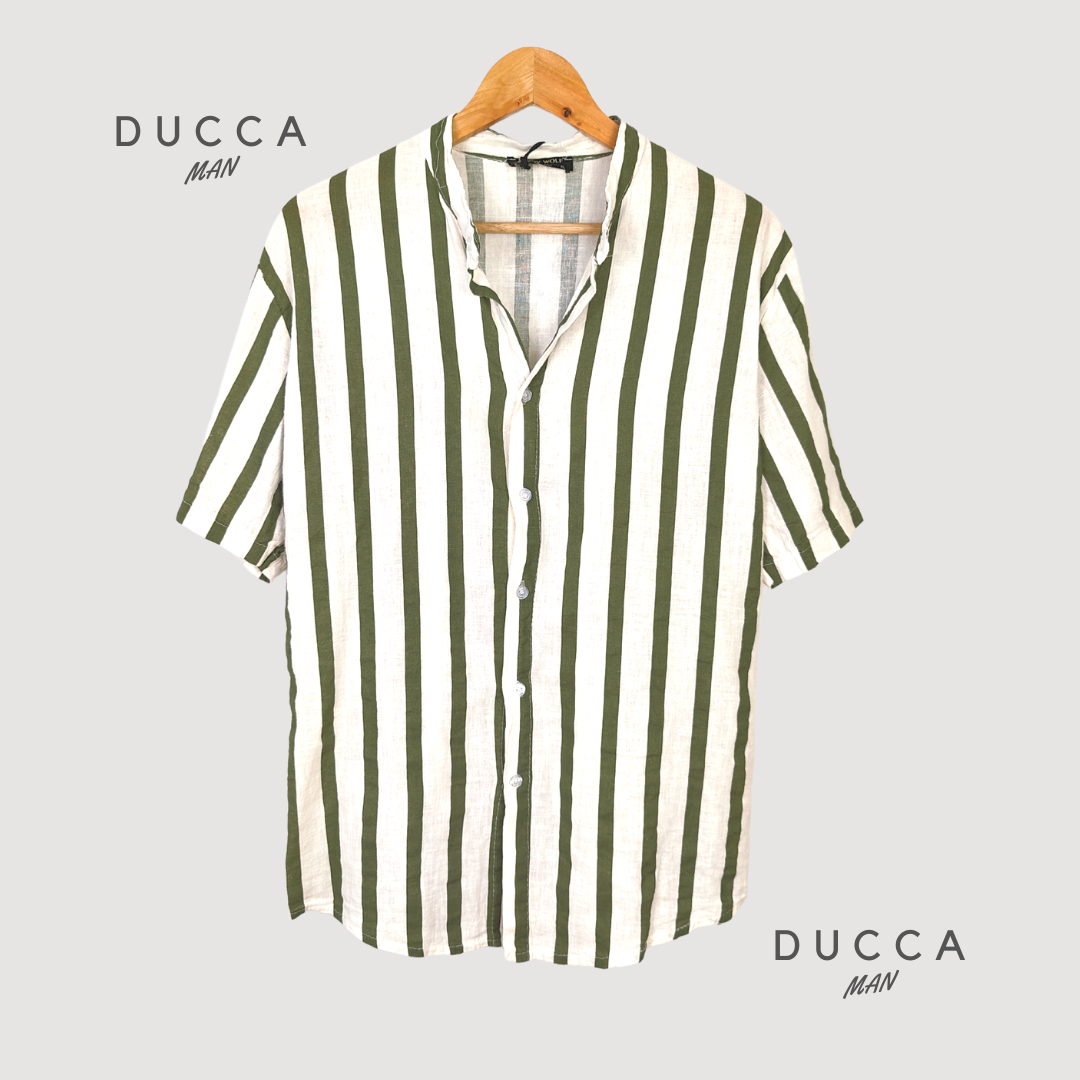 Camisa de Manga Corta Rayas JW