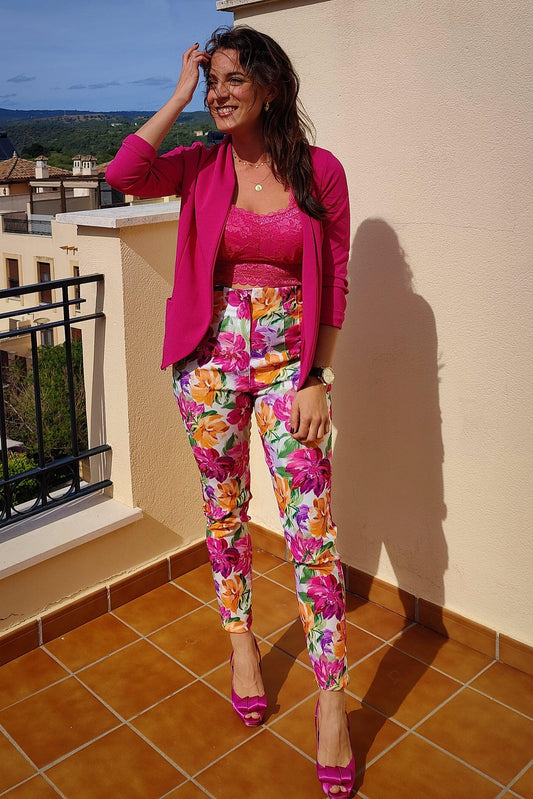 Blazer Fluida Fucsia - DUCCA