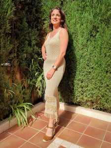 Vestido Brillo Dorado