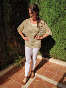 Blusa Brillo Dorado