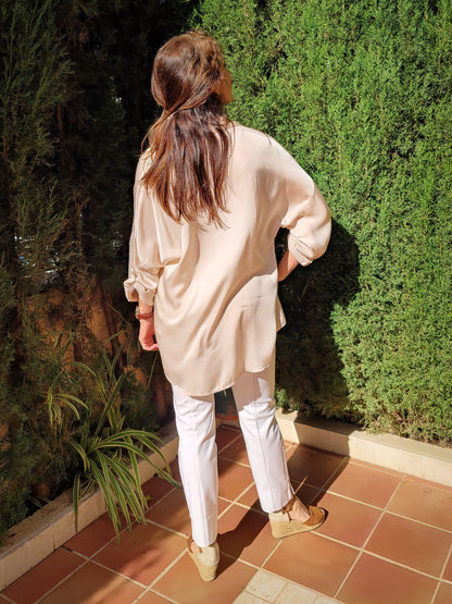 Blusa Elegancia Beige - DUCCA